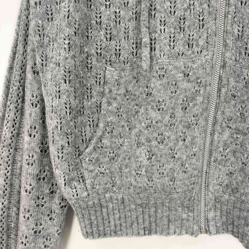 リリーブラウン Lily Brown 25aw 透かし編ニットパーカー レディース ONE SIZE