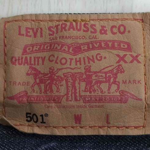 リーバイス Levis フィリピン製 501 ボタンフライ ストレートデニムパンツ レディース