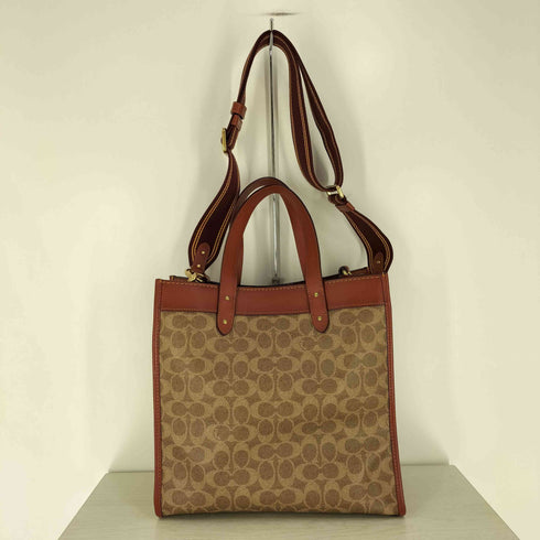 コーチ COACH フィールド トート シグネチャー キャンバス ウィズ パッチ メンズ
