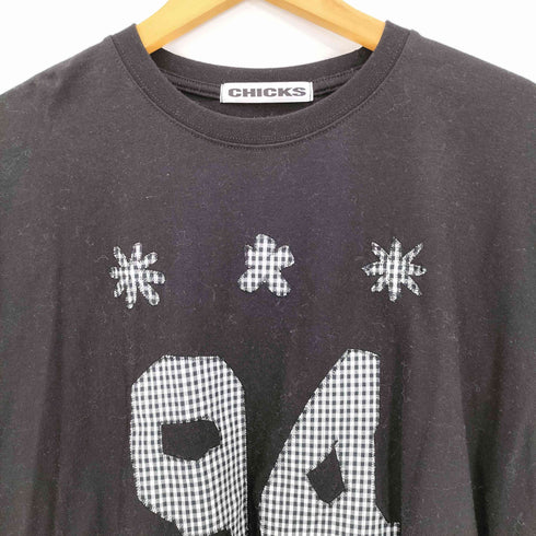 CHICKS Ninety Four Applique Short Sleeve Layered Tee レディース FREE