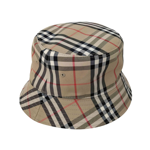 バーバリー BURBERRY PANEL BUCKET HAT レディース L