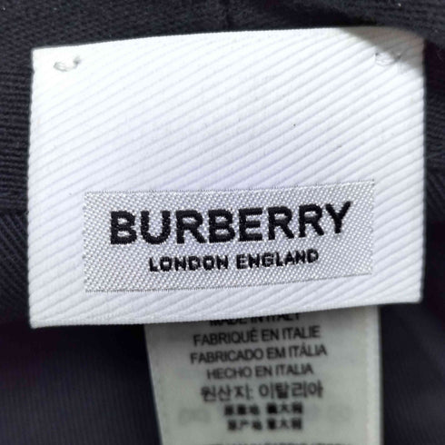 バーバリー BURBERRY PANEL BUCKET HAT レディース L