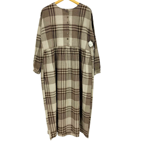 サマンサモスモス samansa Mos2 26ss Cross×Linen ギャザーワンピース レディース JPN:M