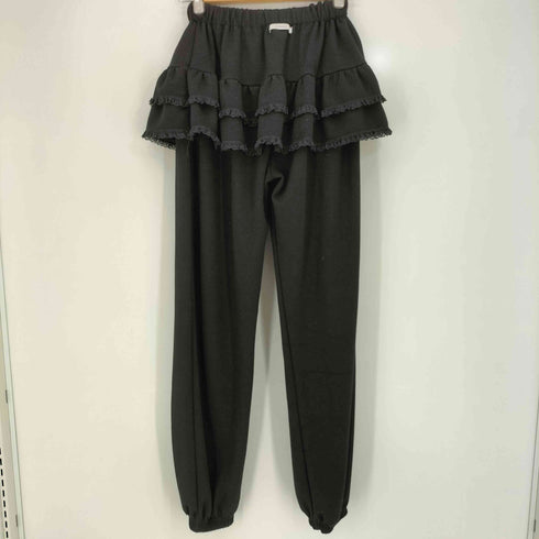 UGLYSHADOW フリルスカートレイヤード イージースウェットパンツ レディース FREE