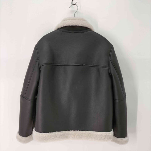 ザラ ZARA ダブルフェイス フェイクレザー ジャケット B-3 メンズ import:M
