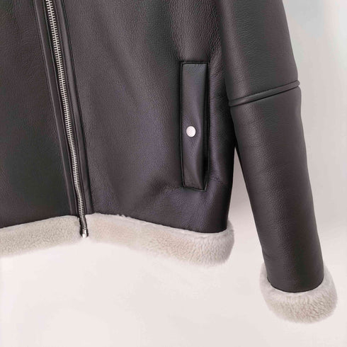 ザラ ZARA ダブルフェイス フェイクレザー ジャケット B-3 メンズ import:M