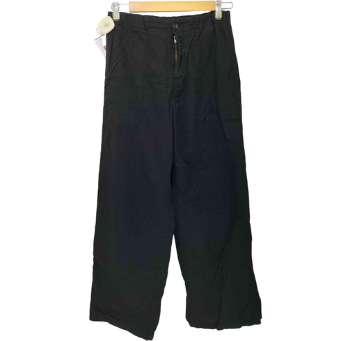 ザラ ZARA リネンライク ワイド イージーパンツ メンズ import:M
