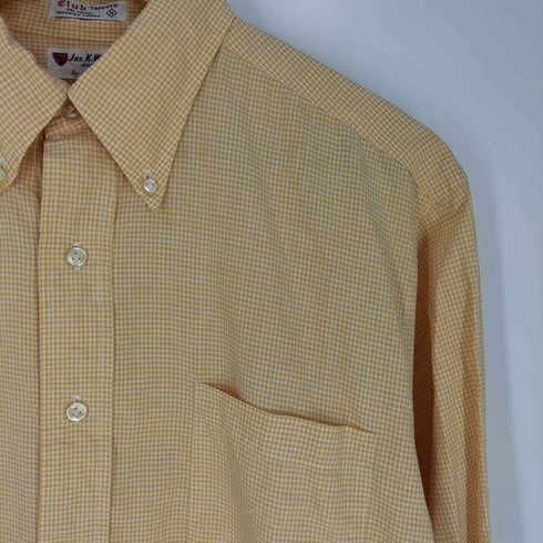JAS K WILSON 50S~60S ギンガムチェック BDシャツ メンズ import:M