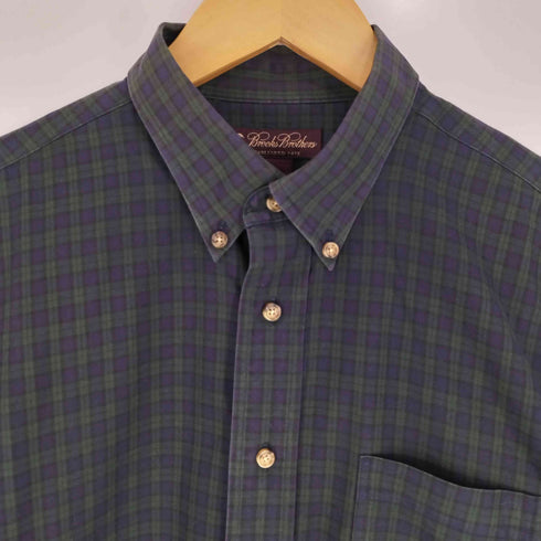 ブルックスブラザーズ BROOKS BROTHERS ブラックウォッチ BDシャツ メンズ import:XL