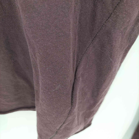 アンフィル unfil HIGH TWIST COTTON SHEER JERSEY TURTLE-NECK TEE 超長綿灰ツイストコットンシアージャージータートルネックTシャツ レディース
