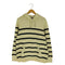 エルエルビーン L.L.Bean 90S~00S コットンカシミヤ ボーダー ニット プルオーバーパーカー メンズ import:M