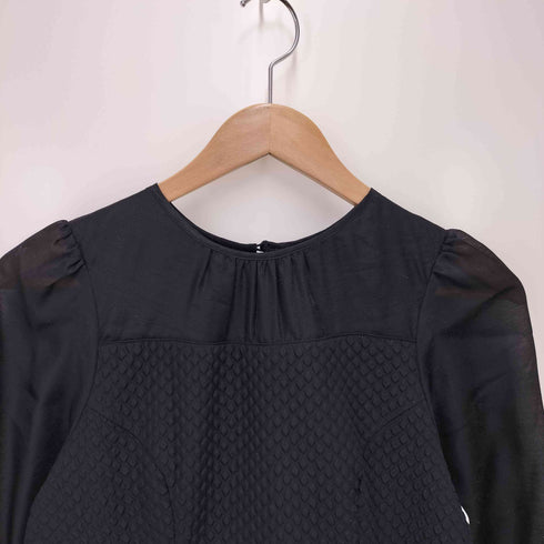 プロポーションバイボディードレッシング PROPORTION BODY DRESSING シアー切り替えジャガードワンピース レディース JPN:M