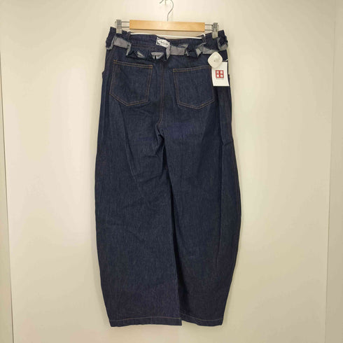 PUKI ruffled double waist denim pants バギーデニムパンツ レディース JPN:M