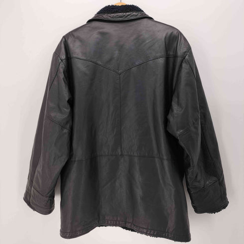 GLEEMAN leather 裏ボア レザーハーフコート メンズ import:L