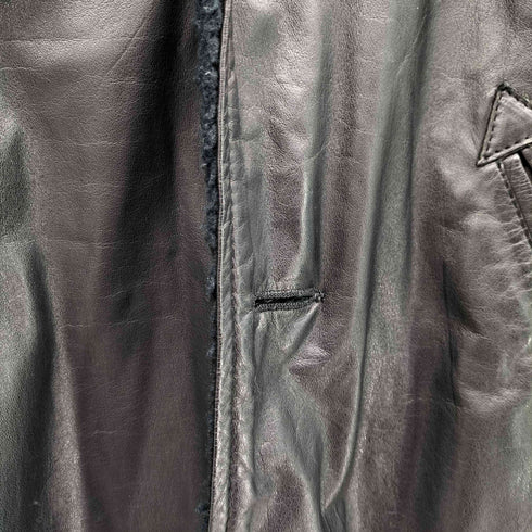 GLEEMAN leather 裏ボア レザーハーフコート メンズ import:L