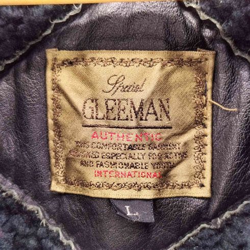 GLEEMAN leather 裏ボア レザーハーフコート メンズ import:L