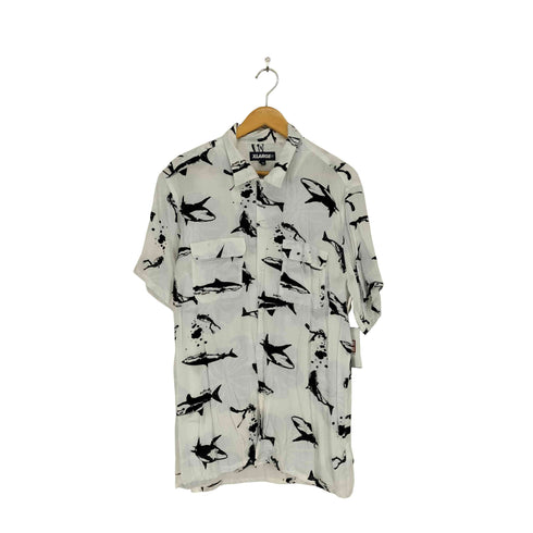 エクストララージ XLARGE 鯨 総柄 レーヨンオープンカラーシャツ メンズ JPN:XL