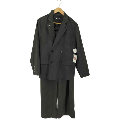 アドーンプレーン adoon plain チョークストライプ ダブルボタン ジャケット セットアップ メンズ M