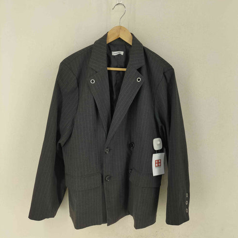 アドーンプレーン adoon plain チョークストライプ ダブルボタン ジャケット セットアップ メンズ M