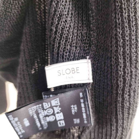 スローブイエナ SLOBE IENA リネン混ボートネックニット レディース