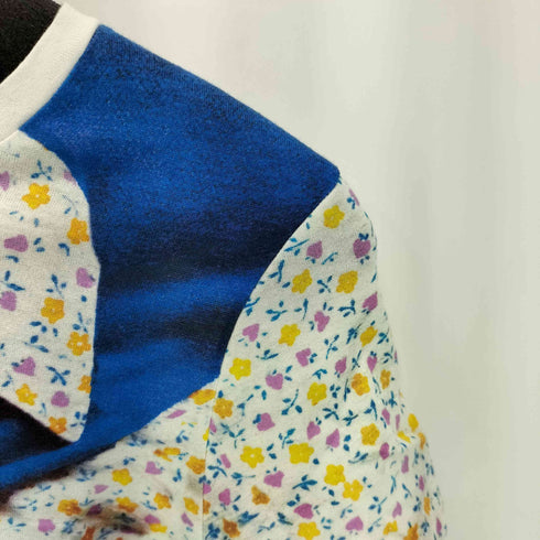 ポールスミス Paul Smith トロンプルイユ 花柄 半袖Tシャツ カットソー レディース M