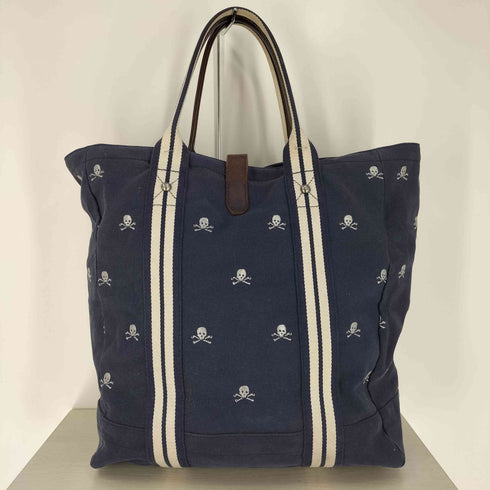 ラグビーラルフローレン Rugby Ralph Lauren スカル刺繍 キャンバストートバッグ メンズ