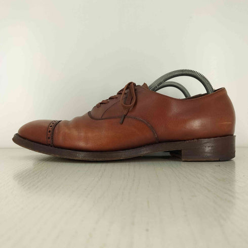 ブルックスブラザーズ BROOKS BROTHERS イングランド製 パンチドキャップトゥ 内羽根 レザーシューズ メンズ