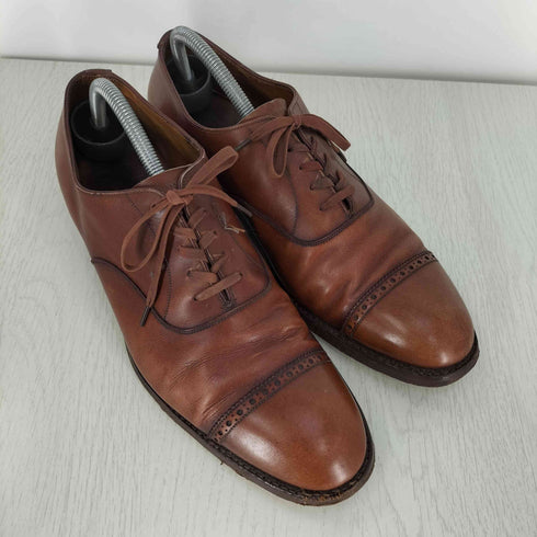 ブルックスブラザーズ BROOKS BROTHERS イングランド製 パンチドキャップトゥ 内羽根 レザーシューズ メンズ