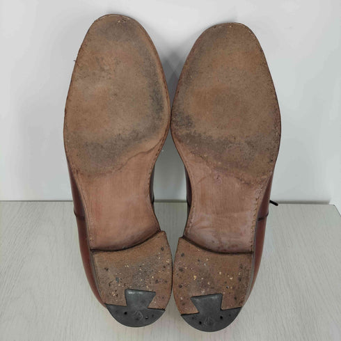 ブルックスブラザーズ BROOKS BROTHERS イングランド製 パンチドキャップトゥ 内羽根 レザーシューズ メンズ