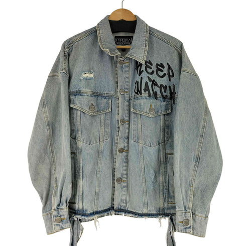 ミシカ MISHKA ペイントデザイン デニムジャケット メンズ JPN:M