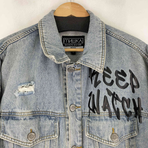 ミシカ MISHKA ペイントデザイン デニムジャケット メンズ JPN:M