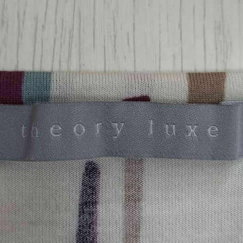 セオリーリュクス theory luxe ERNA POPLINE 総柄 ドローコード ブラウス Y2K レディース JPN:38
