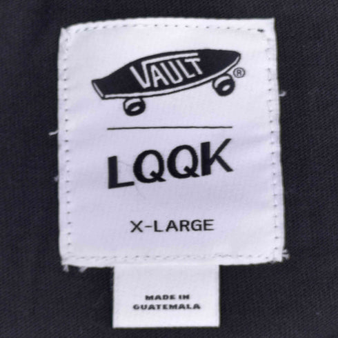 バンズボルト VANS VAULT フロントロゴプリント L/S Tシャツ メンズ import:XL