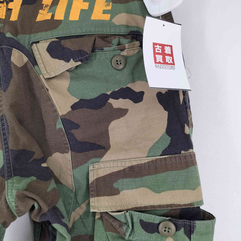 ユーエスアーミー U.S. ARMY カモ柄 ペイントデザインカーゴパンツ レディース S-S