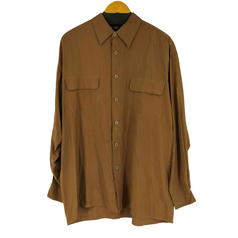 TULLIANO シルク100% L/S シャツ メンズ JPN:L