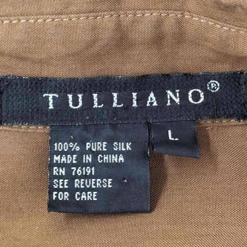 TULLIANO シルク100% L/S シャツ メンズ JPN:L