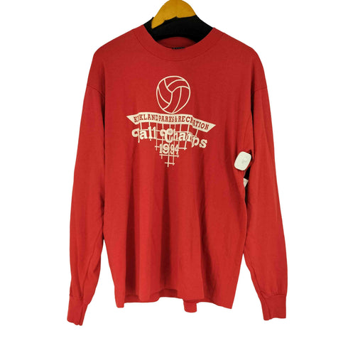 フルーツオブザルーム FRUIT OF THE LOOM 90S USA製 フロントプリント L/S Tシャツ メンズ JPN:XL