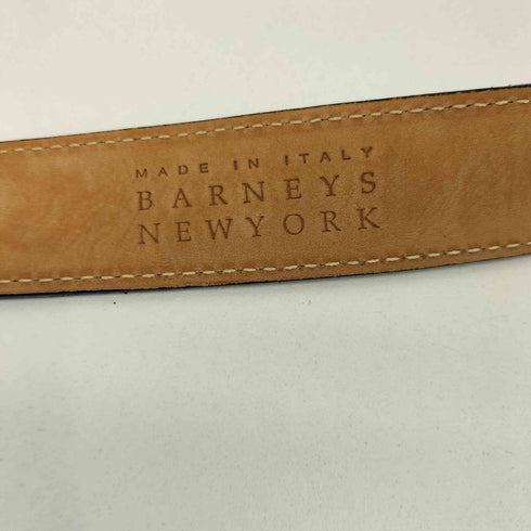 バーニーズニューヨーク BARNEYS NEWYORK イタリア製 スエード レザー リング ベルト メンズ