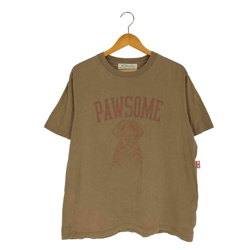 レミレリーフ REMI RELIEF コラボ PAWSOME 犬 プリント S/S クルーネック Tシャツ レディース FREE