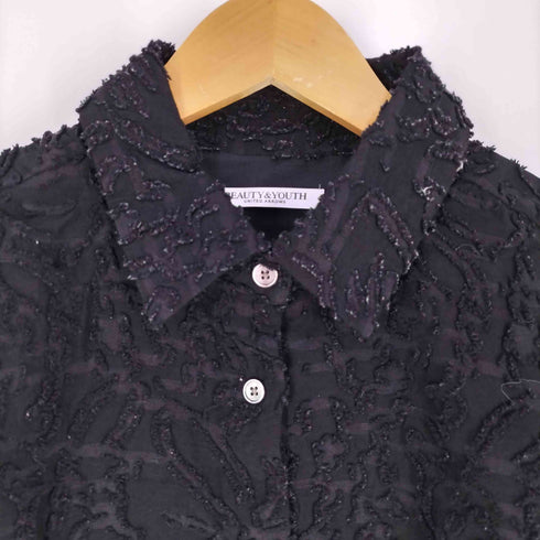 ビューティーアンドユースユナイテッドアローズ BEAUTY & YOUTH UNITED ARROWS カットジャカード ショートスリーブシャツ レディース