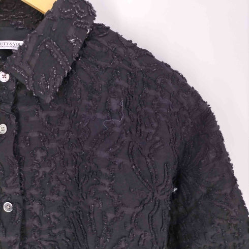ビューティーアンドユースユナイテッドアローズ BEAUTY & YOUTH UNITED ARROWS カットジャカード ショートスリーブシャツ レディース
