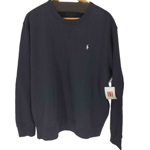 ポロラルフローレン POLO RALPH LAUREN ポニー刺繍 両面Vガゼット クルーネックスウェット メンズ import:XL