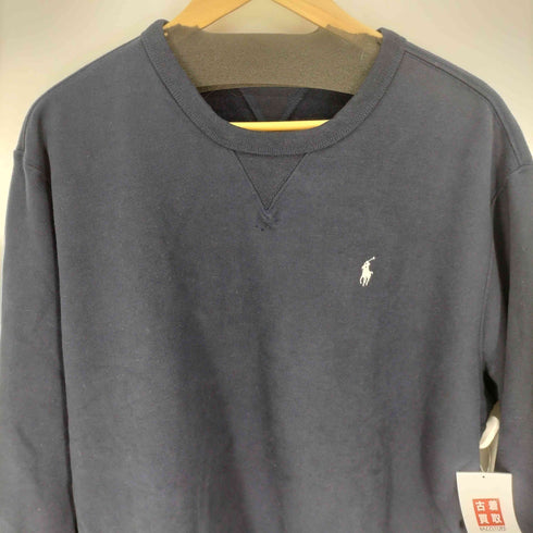 ポロラルフローレン POLO RALPH LAUREN ポニー刺繍 両面Vガゼット クルーネックスウェット メンズ import:XL