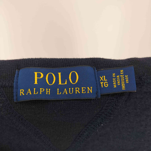 ポロラルフローレン POLO RALPH LAUREN ポニー刺繍 両面Vガゼット クルーネックスウェット メンズ import:XL