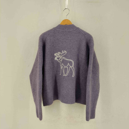 アバクロンビーアンドフィッチ Abercrombie & Fitch ロゴ刺しゅう入り カーディガン レディース import:M