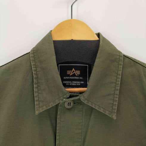 アルファインダストリーズ ALPHA INDUSTRIES BDU リップストップ ジャングル ミリタリーシャツ メンズ JPN:S