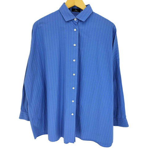 シップス SHIPS Primary Navy Label 24aw〈手洗い可能〉オリジナル ストライプ ビッグ シャツ レディース JPN:36