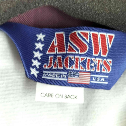 エーエスダブリュージャケット ASW JACKETS USA製 コーチジャケット 無地 メンズ JPN:S