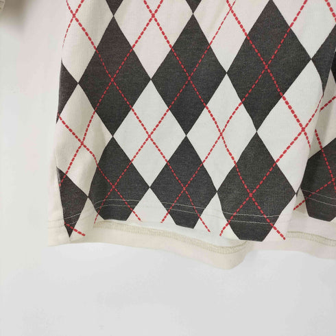 フェローズ PHERROWS アーガイルチェック ヘンリーネックカットソー メンズ ME