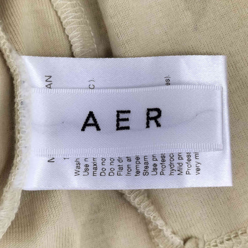 エアー AER Vネック フリル袖 ブラウス レディース